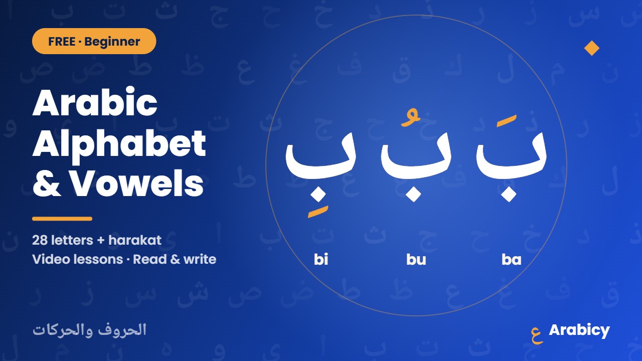 Arabic Alphabet & Essential Arabic Vowels – cover